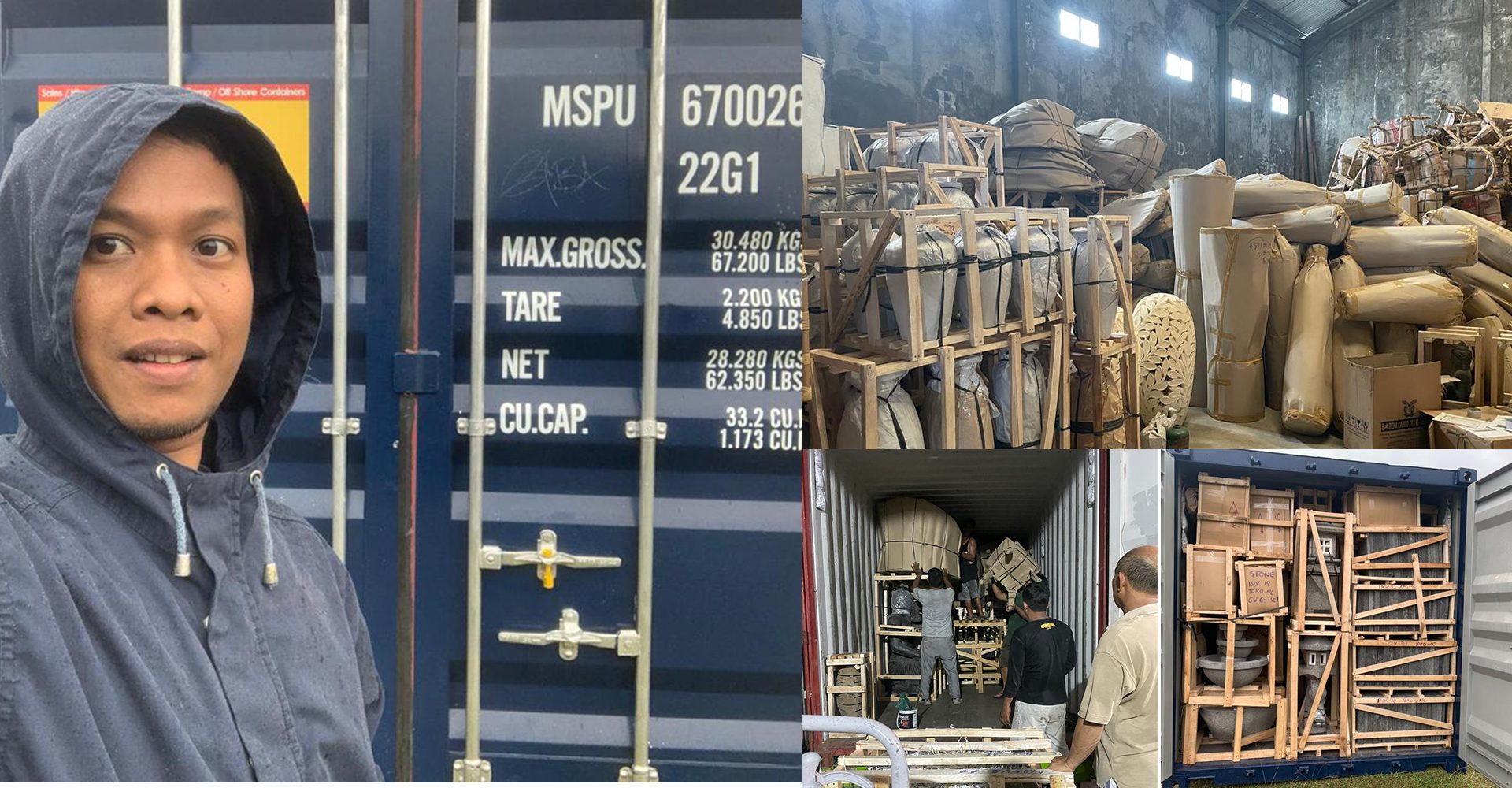 Chargement de conteneurs Bali Pro Cargo